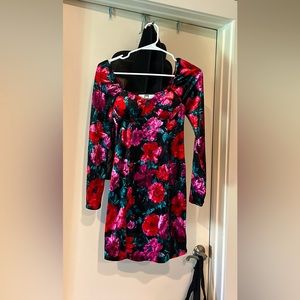 Velvet Floral Dress
